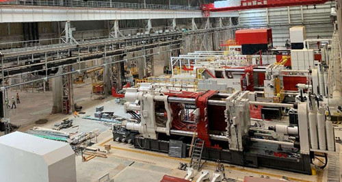 意德拉集团又一台9000吨级压铸机准备发往特斯拉得克萨斯超级工厂